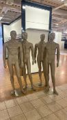 Male Mannequins x 4