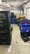 Boxes of metal hanging rails