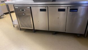 FOSTER Triple Door Bench Fridges and Prep Counter