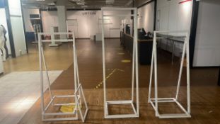 Fold Out Merchandise Stands x3