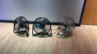 3 x Studio Fans