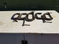 5 x various large G Clamps