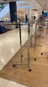 Chrome Garment Display Standa x 24