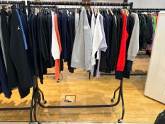 Black Portable Metal Clothing Rails