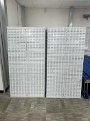 White Dual Facing Display Shelving