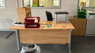 Office Desk and Cabinet