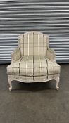 Roche Bobois Style Tartan Feature Armchair