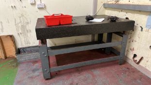 Metal Frame & Marble Top Work Station