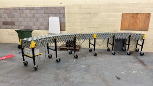UNIFLEX concertina conveyor belt on wheels