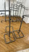 Grey Metal Hanging Stands x3