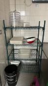 Metal Shelving and Contents