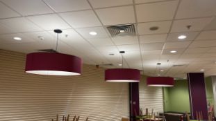 3 x Large Purple Lampshades