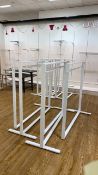 White Metal Hanger Rails x5
