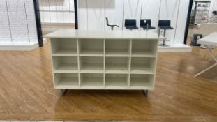 Wooden Display Unit With Box Compartments