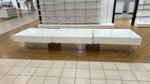 White Display Units x3