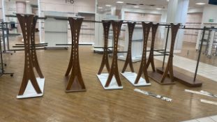 Wooden Clothes Merchandise Stands x6