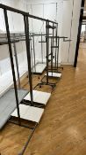Assorted Metal Hanging Rails x8