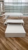High Gloss White Display Pieces x4