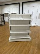 White Dual Sided Display Shelf