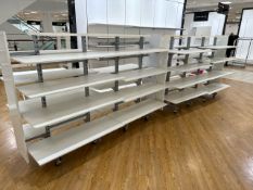 White Gloss Dual Sided Display Units x2