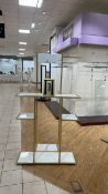 Brass & Marble Effect Merchandising Unit