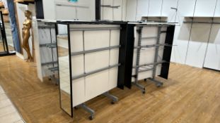 Dual Facing Hanging Display Units x6