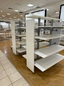 White Gloss Dual Sided Display Units x3