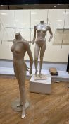 Female Mannequins and Stand x2