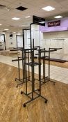 Clothing Hanger Display on Wheels x3