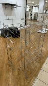 Wire Metal Shoe Shelving Units x2