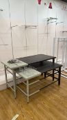Wood Display Tables x2