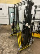Black Heavy Duty Hanging Rails x4
