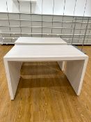 Wooden Display Tables x2