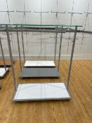 Glass Top Hanging Stands x3