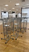 Mobile Clothing Hanger Display Rails x10