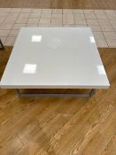 White Gloss Low Display Table