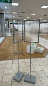 Poster Display Stands x2