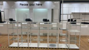 Metal & Glass Display Units x7