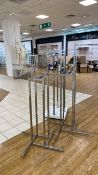 Chrome Hanger Displays x3