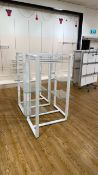 White Metal Display Stands x4