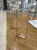 Metal Hanging Units with Glass Top x2