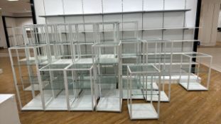 Cubed Glass Shelf Units x19