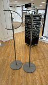 Metal Display Stands x2