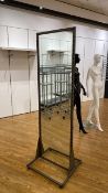 Metal Framed Floor Mirror