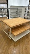 Set of 2 Wooden Nesting Display Tables