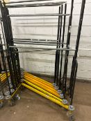 Black Heavy Duty Hanging Rails x6