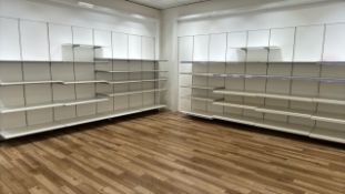 Walls of Retail Shelving x2
