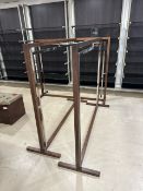 3 x Wood Clothing Rails