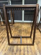 Wooden Hanging Rail with Leather Hanging