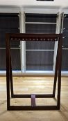 Wooden Hanging Rail with Leather Hanging